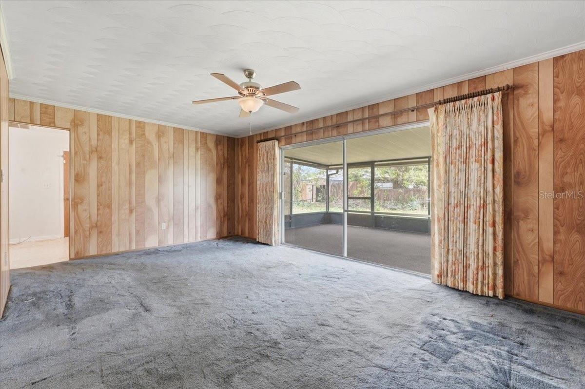 spacious family room