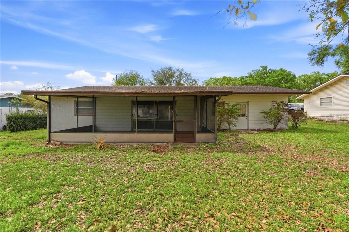 view of back of home