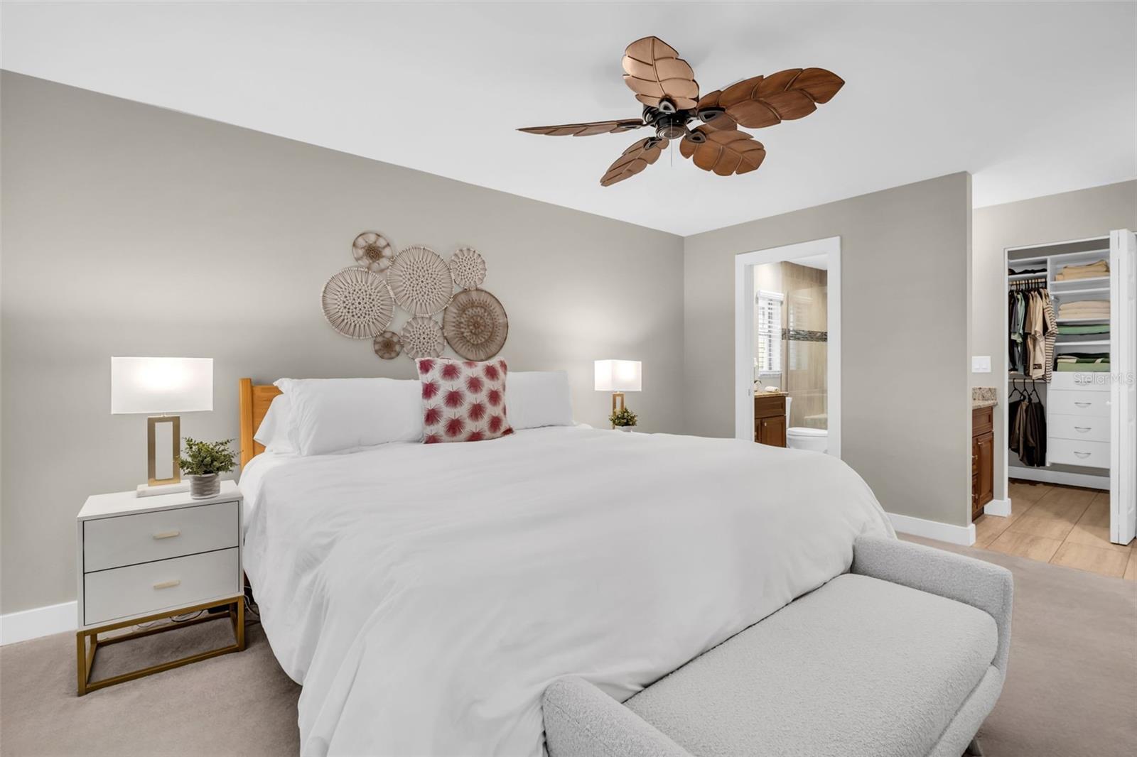 Oversized primary retreat with dual vanities & beautifully updated en-suite~