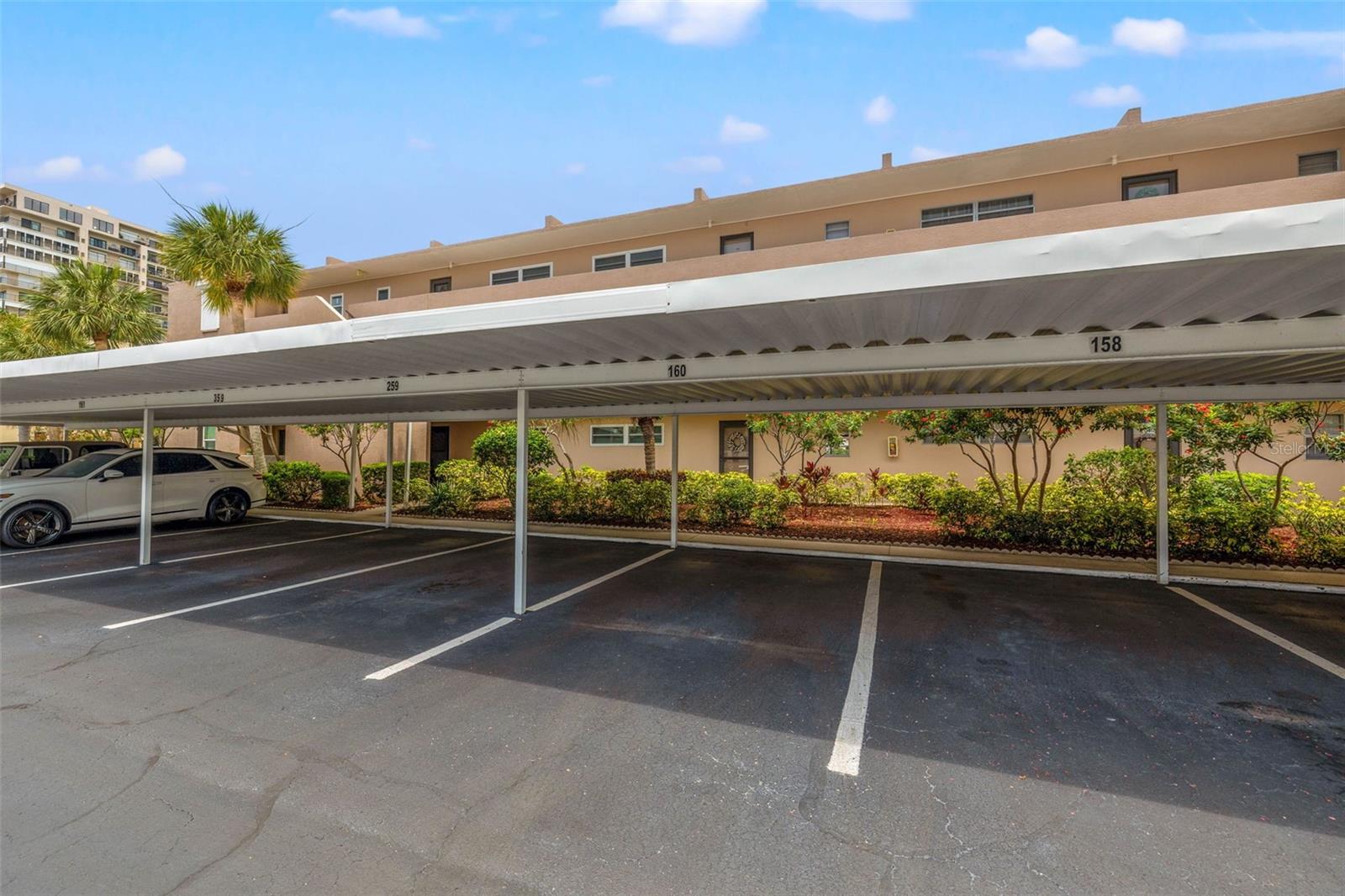 Assigned covered parking