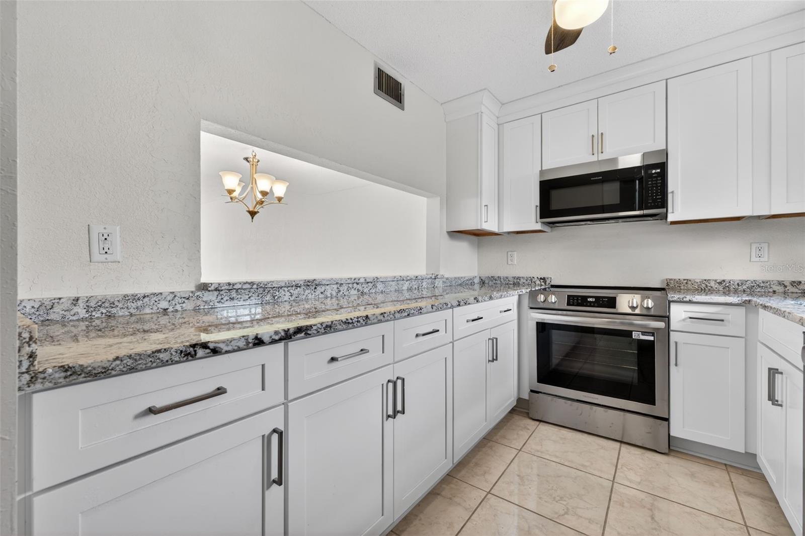 New kitchen with granite countertops