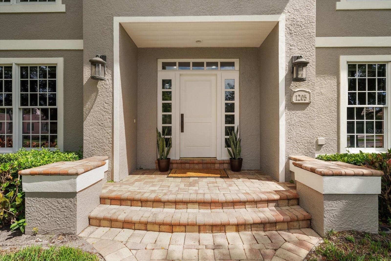 Impressive entry-balanced and inviting!