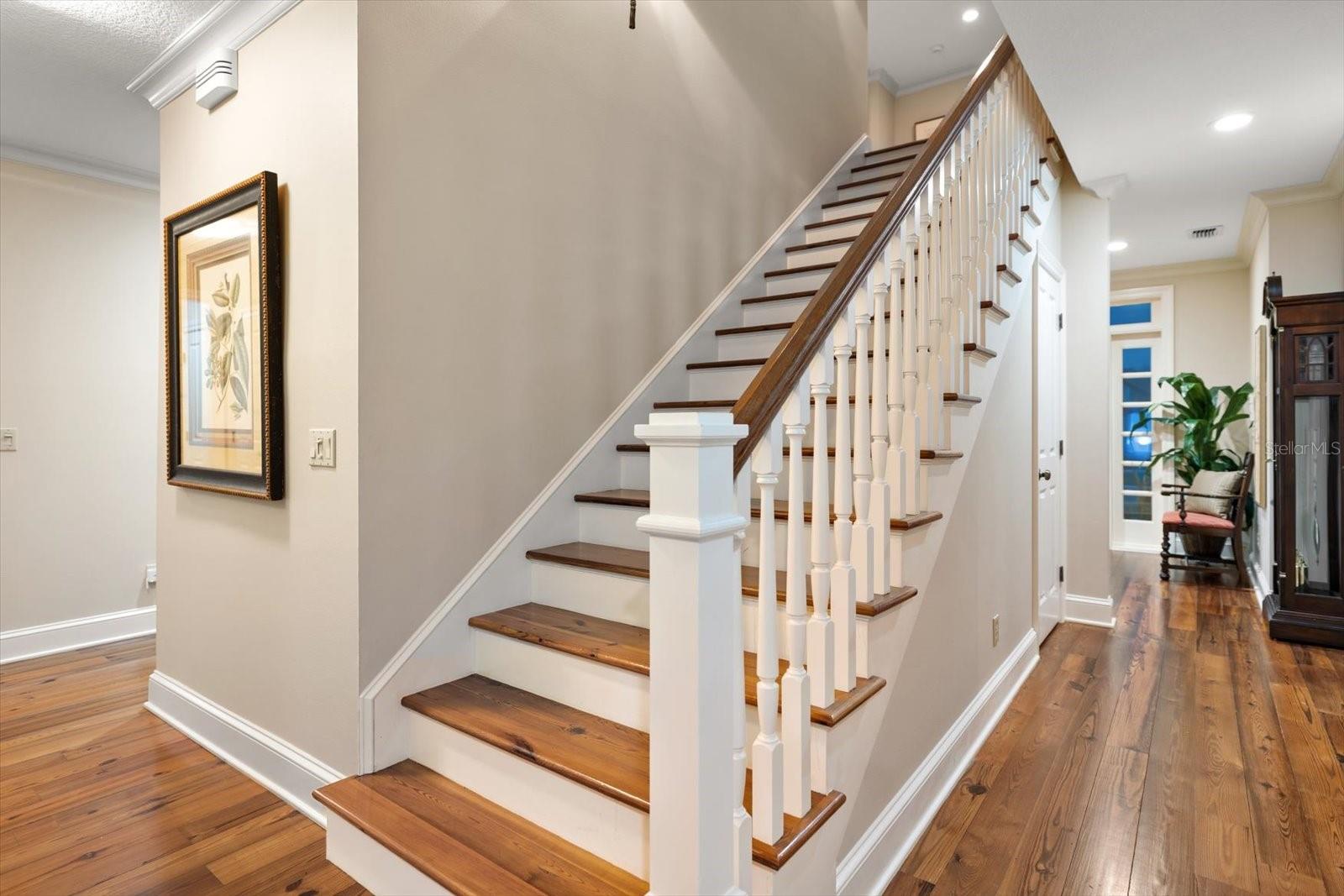 Stairway to upstairs bedrooms.