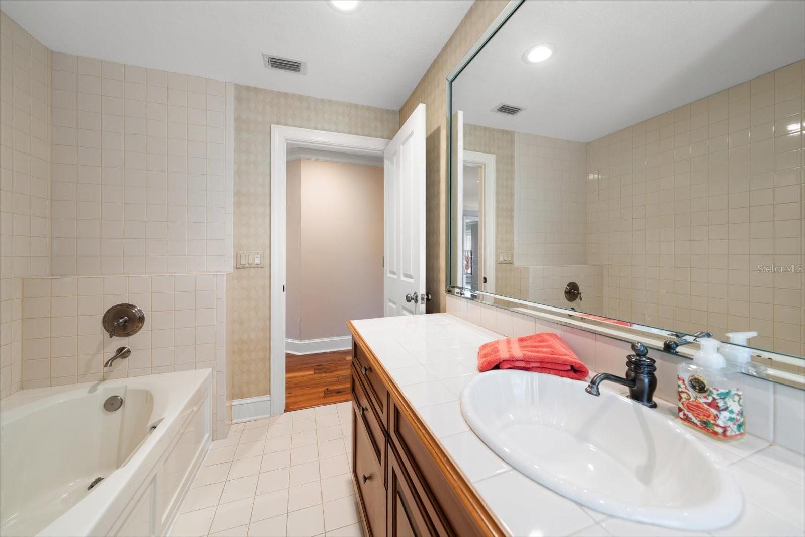 General bath on second level.