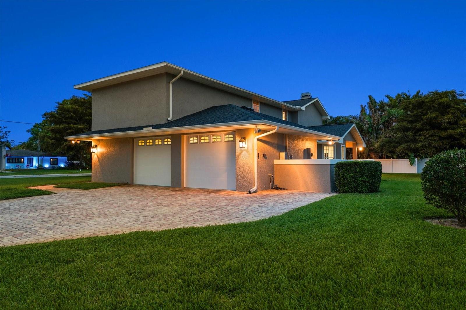 Parking and garage is accessed off Osceola providing easy access and departures.