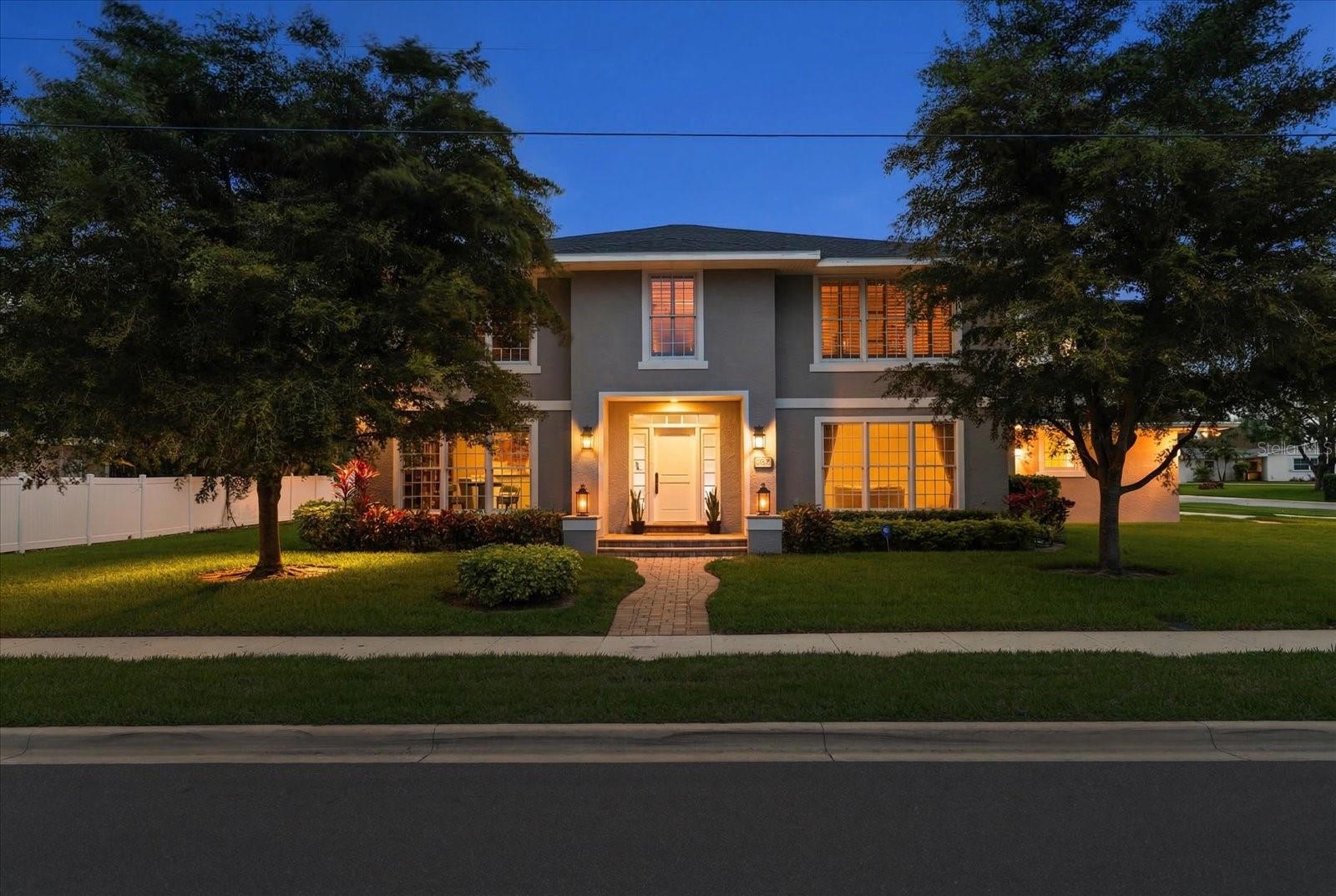 Commanding elevation, expansive corner lot, exceptional location.