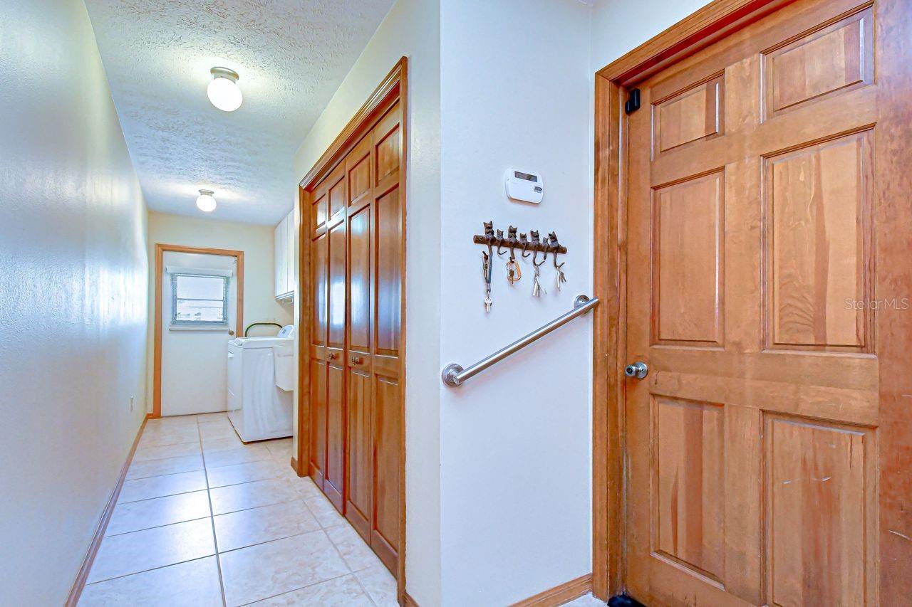 Laundry room door to outside