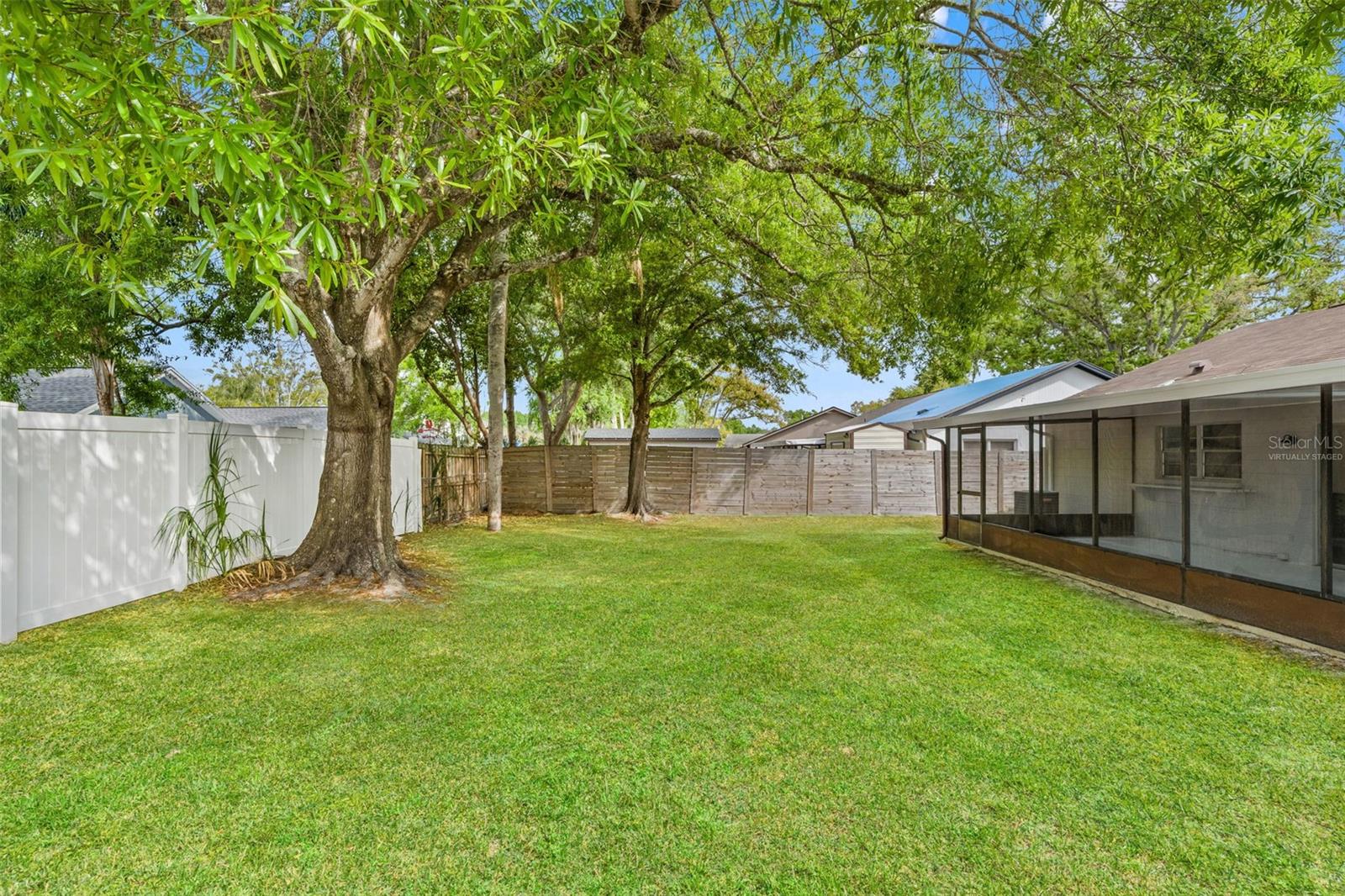 Virtually staged grass