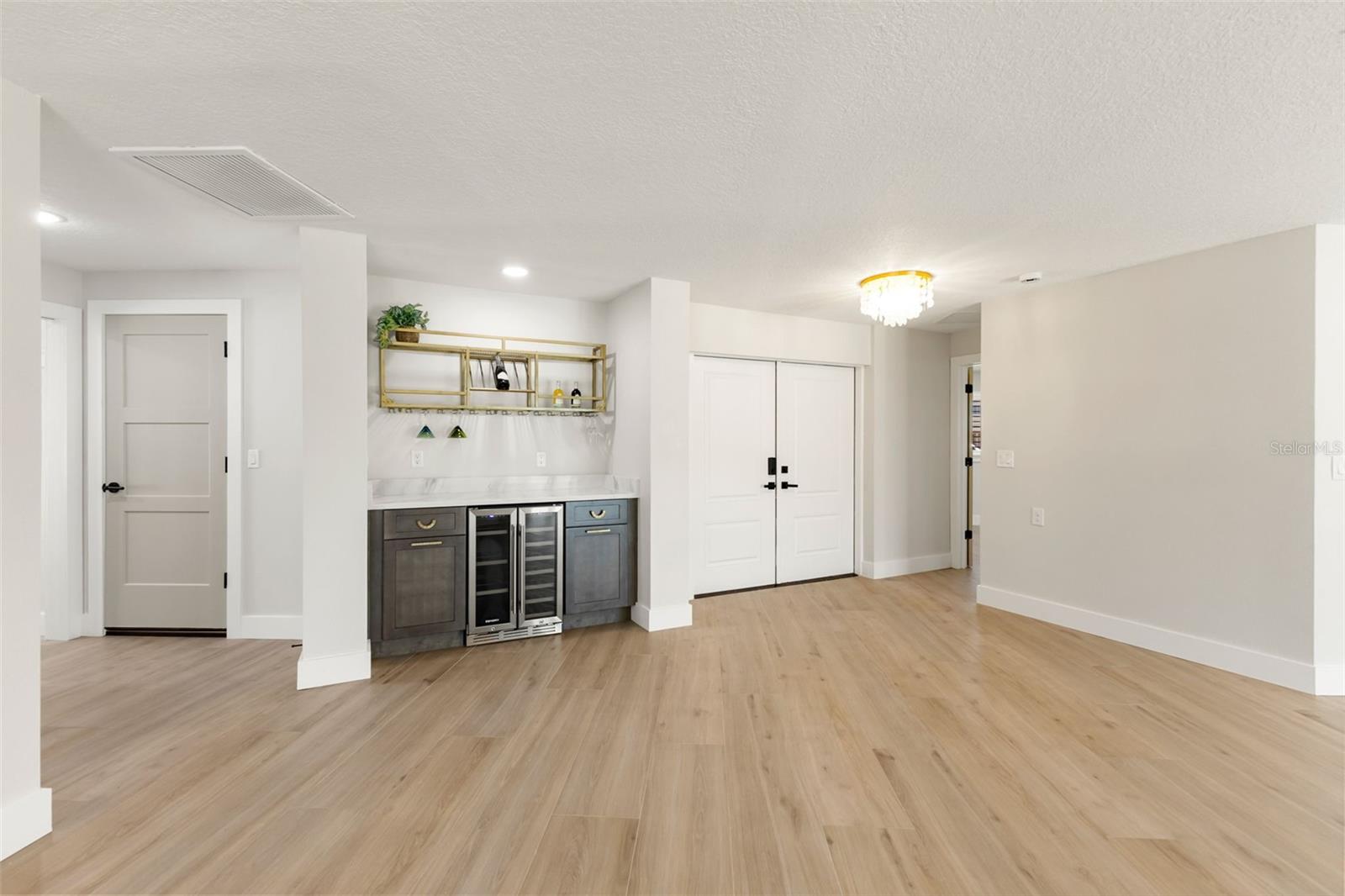 entrance and dry bar