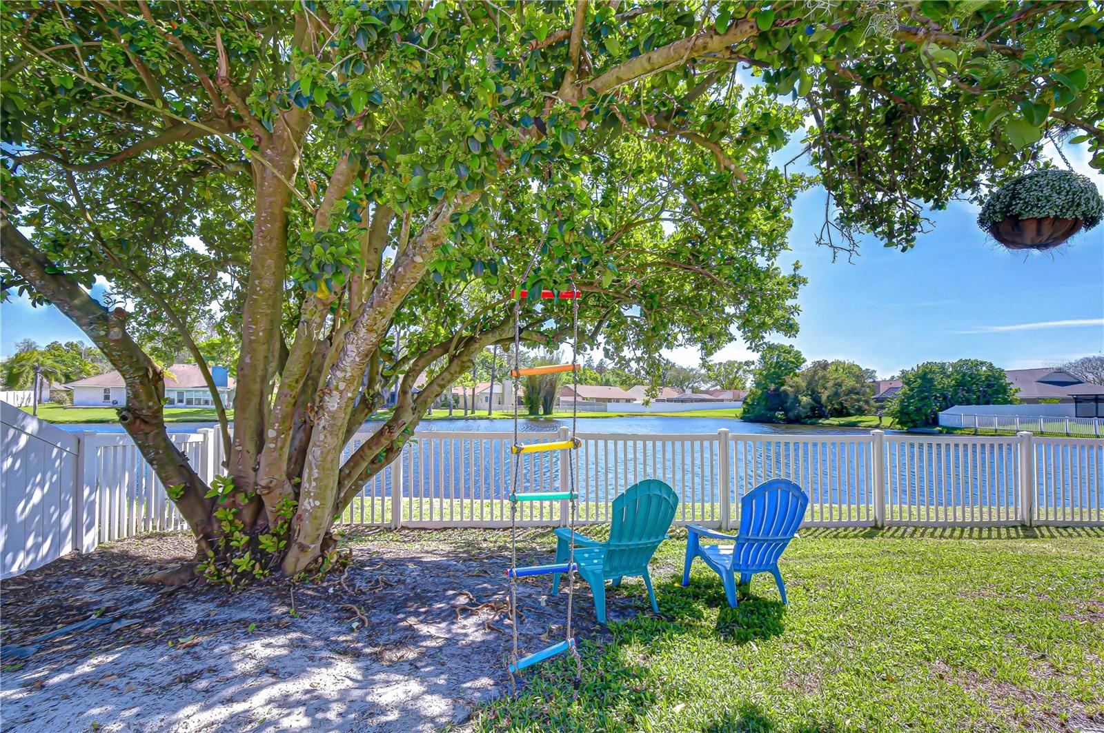 Backyard overlooking Pond
