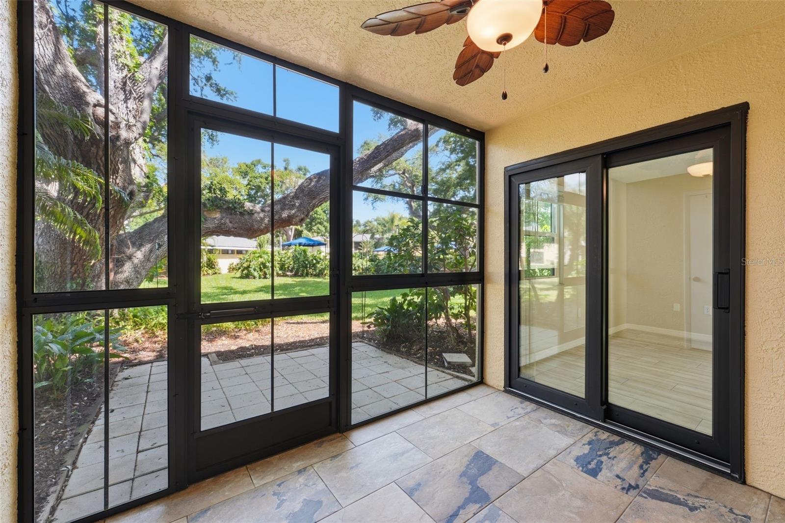 Lanai out to additional patio