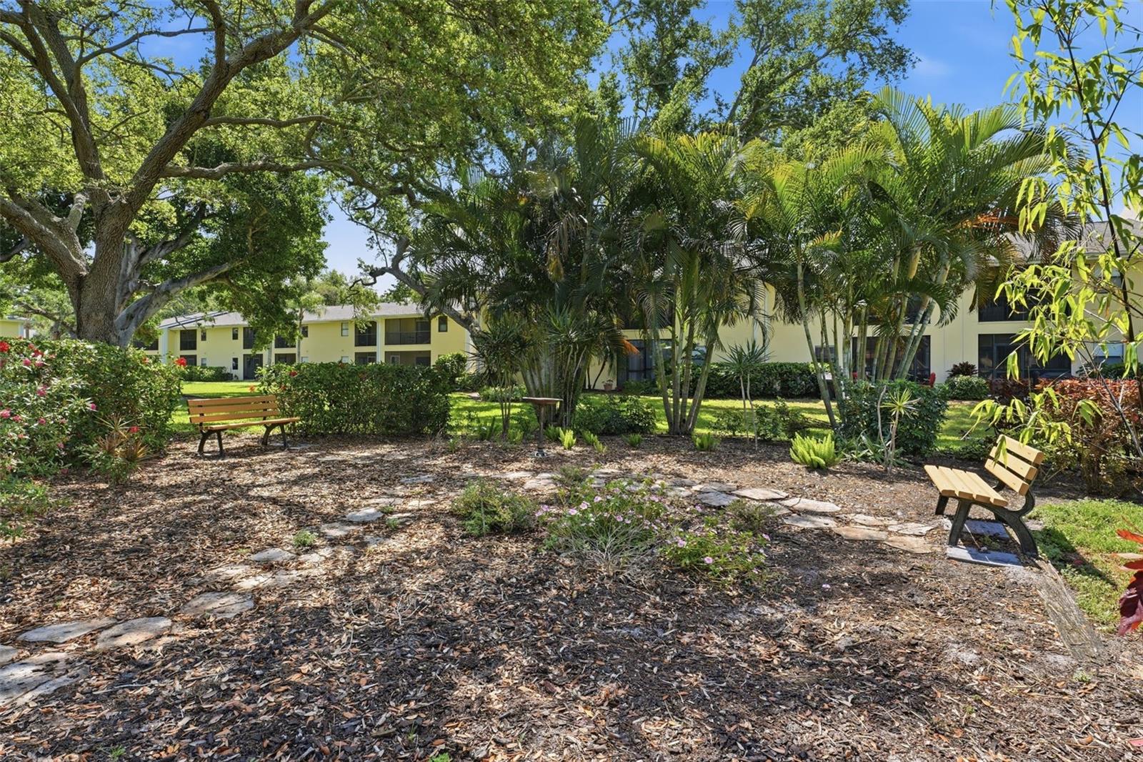 Garden/Sitting area behind unit
