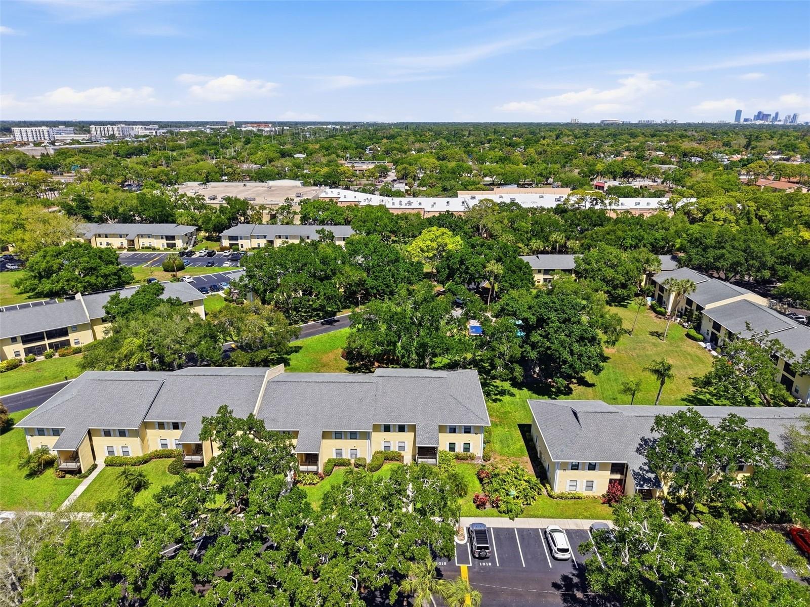 Lush landscaping throughout the community