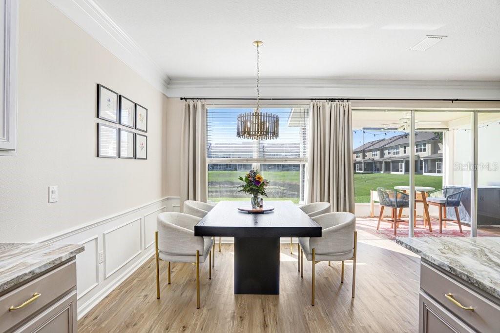 What a view and abundance of natural lighting!