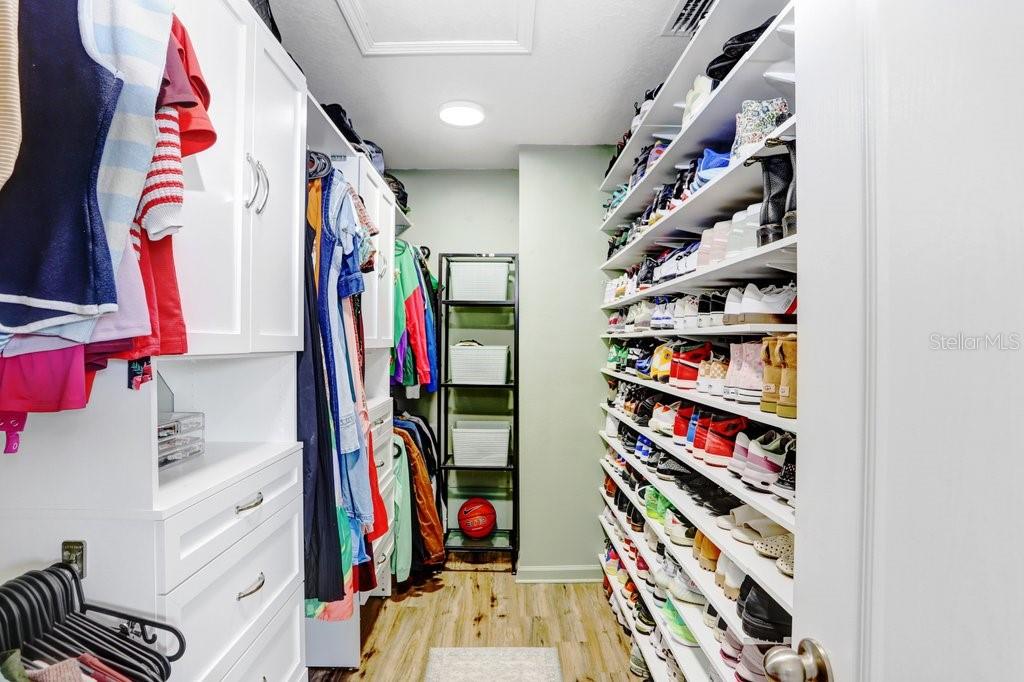 Custom closet in Primary