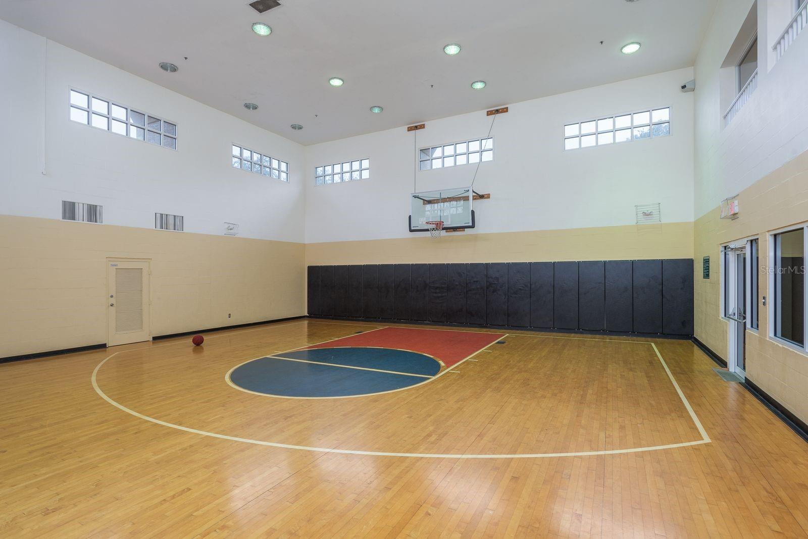 Basketball Court being renovated