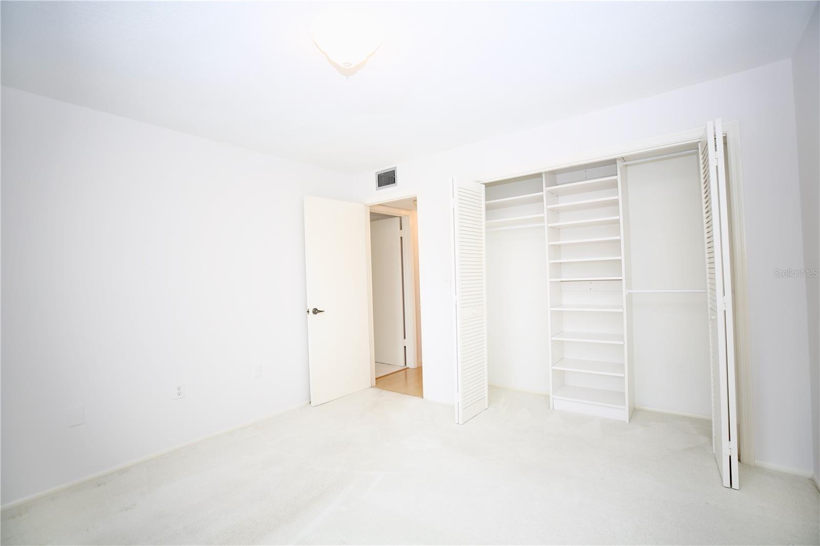 Nice big closet 2nd bedroom