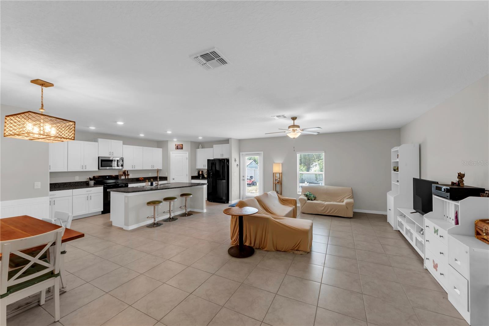 Bright, OPEN living area!