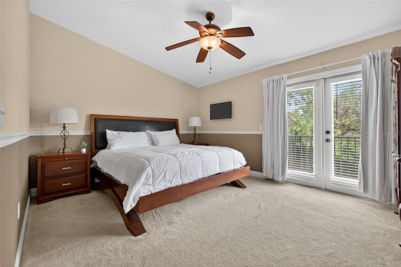 Primary with balcony