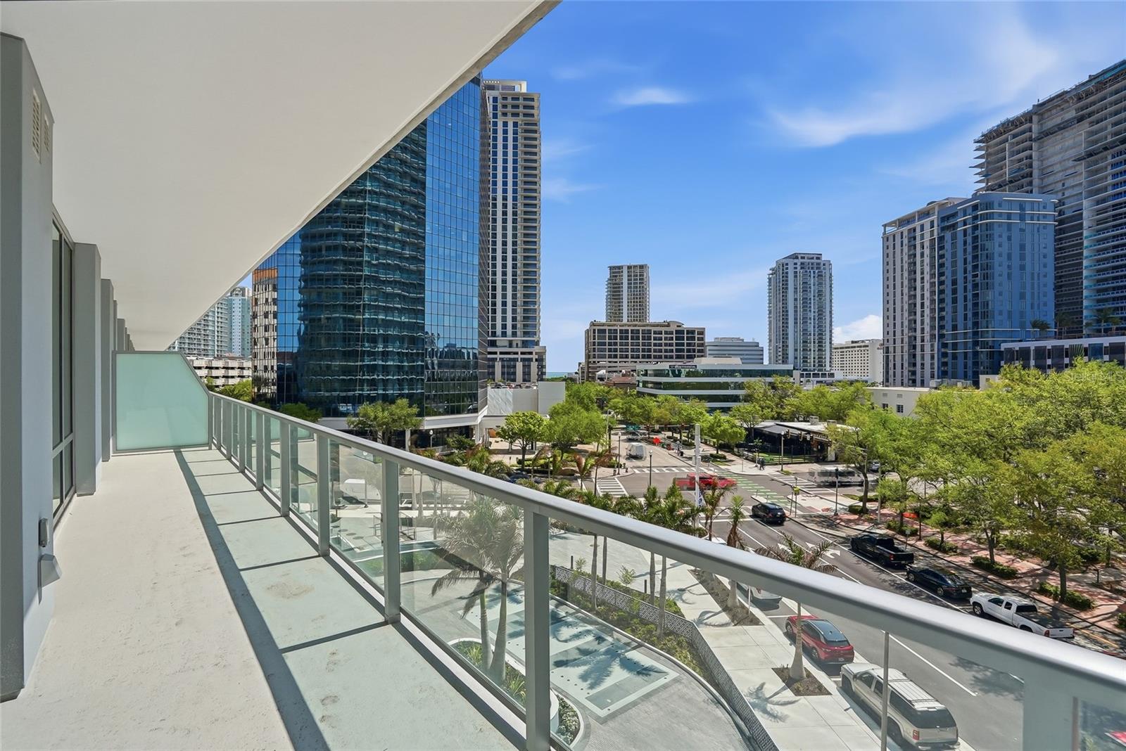 576 sq ft of private outdoor space.