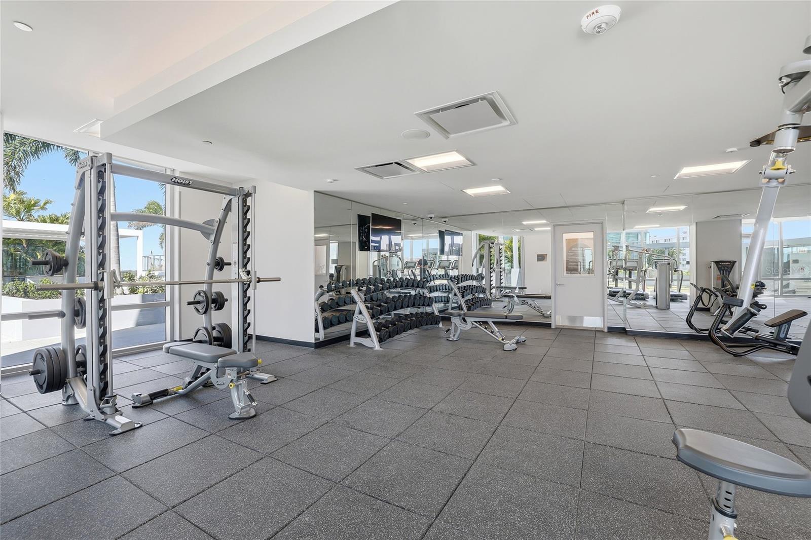 Large gym with all of the top notch equipment