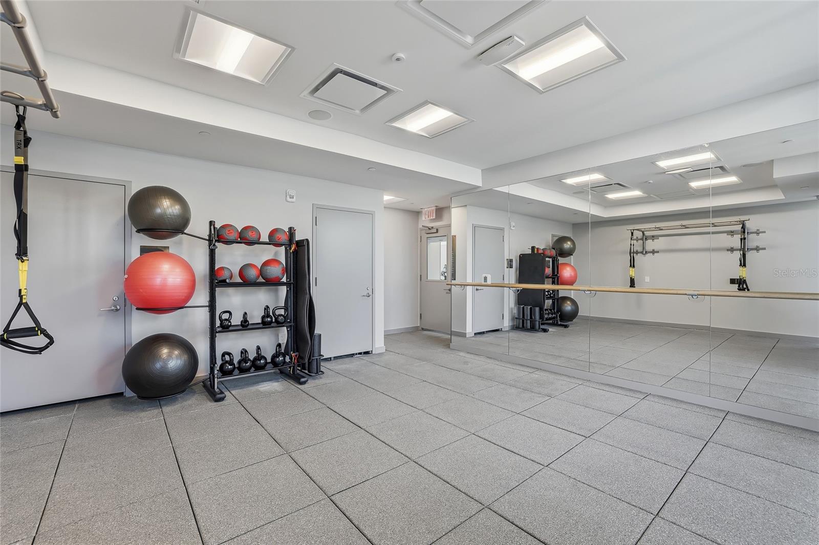 Private workout room or take an exercise class!