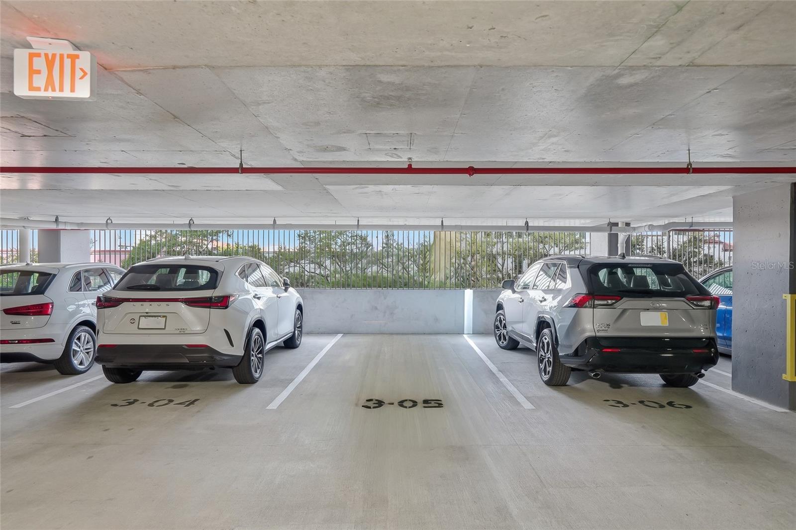 This residence #303 comes with one self-park and one valet parking spot