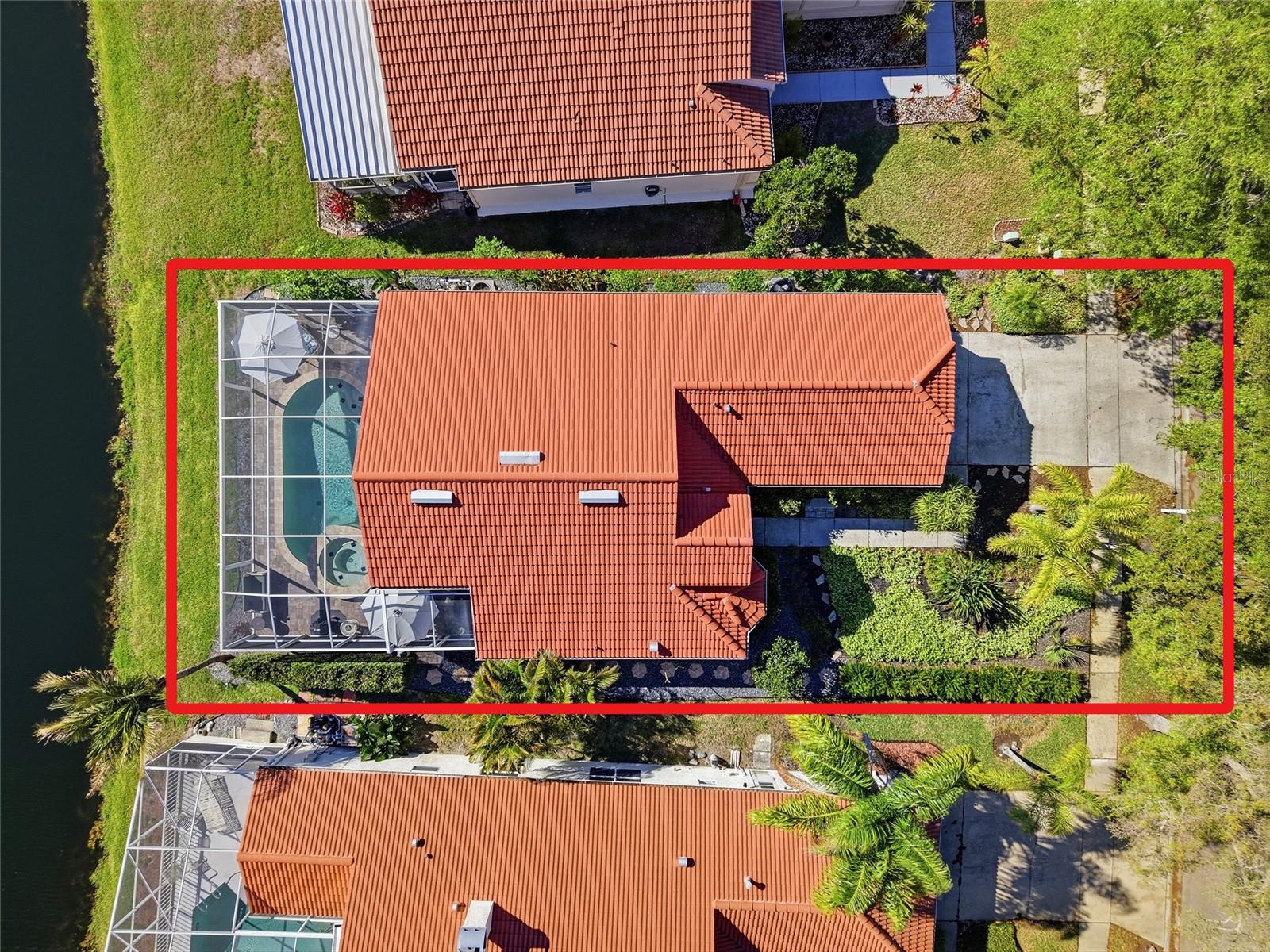 Aerial View of the Home