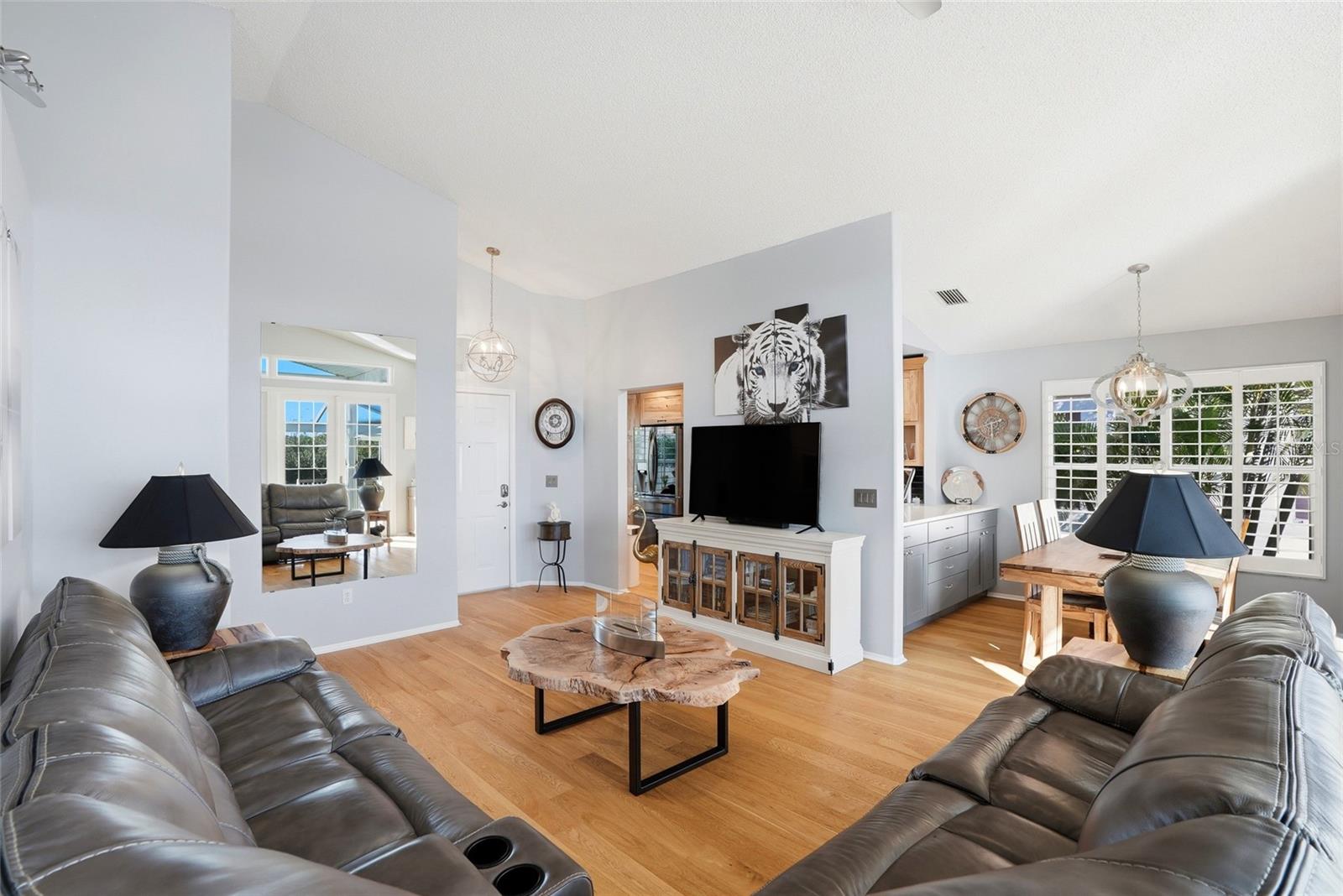 Living Room and Dining Room