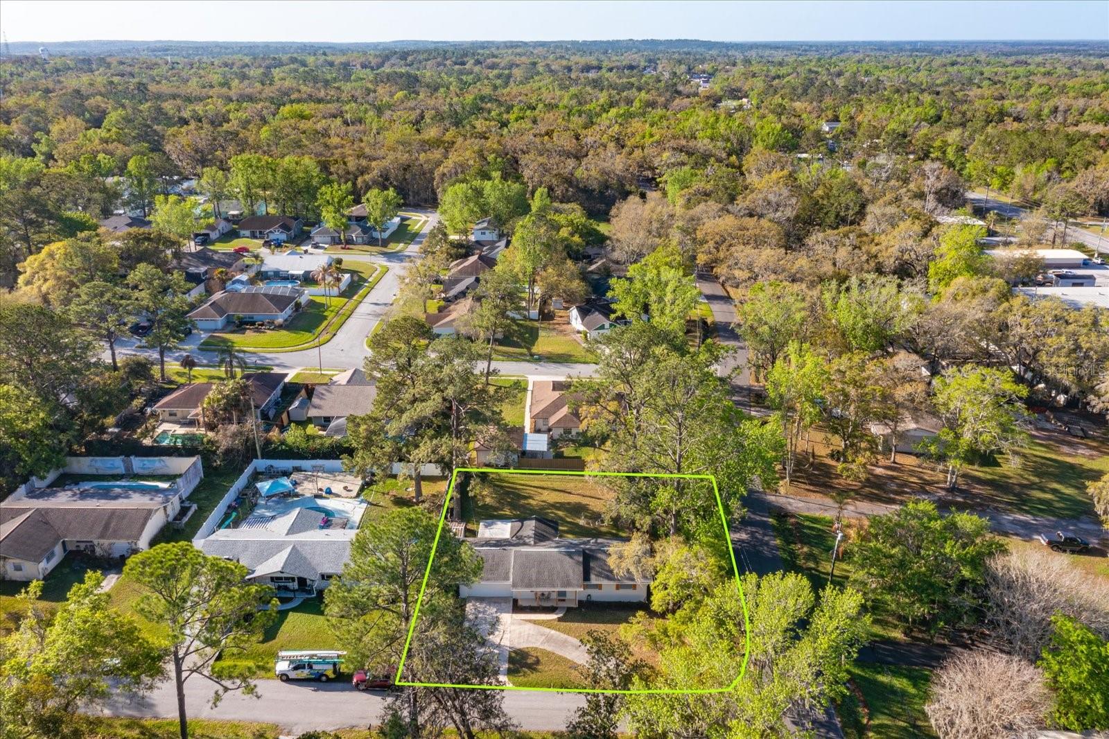 Corner lot. Mature trees. Oversized lot!