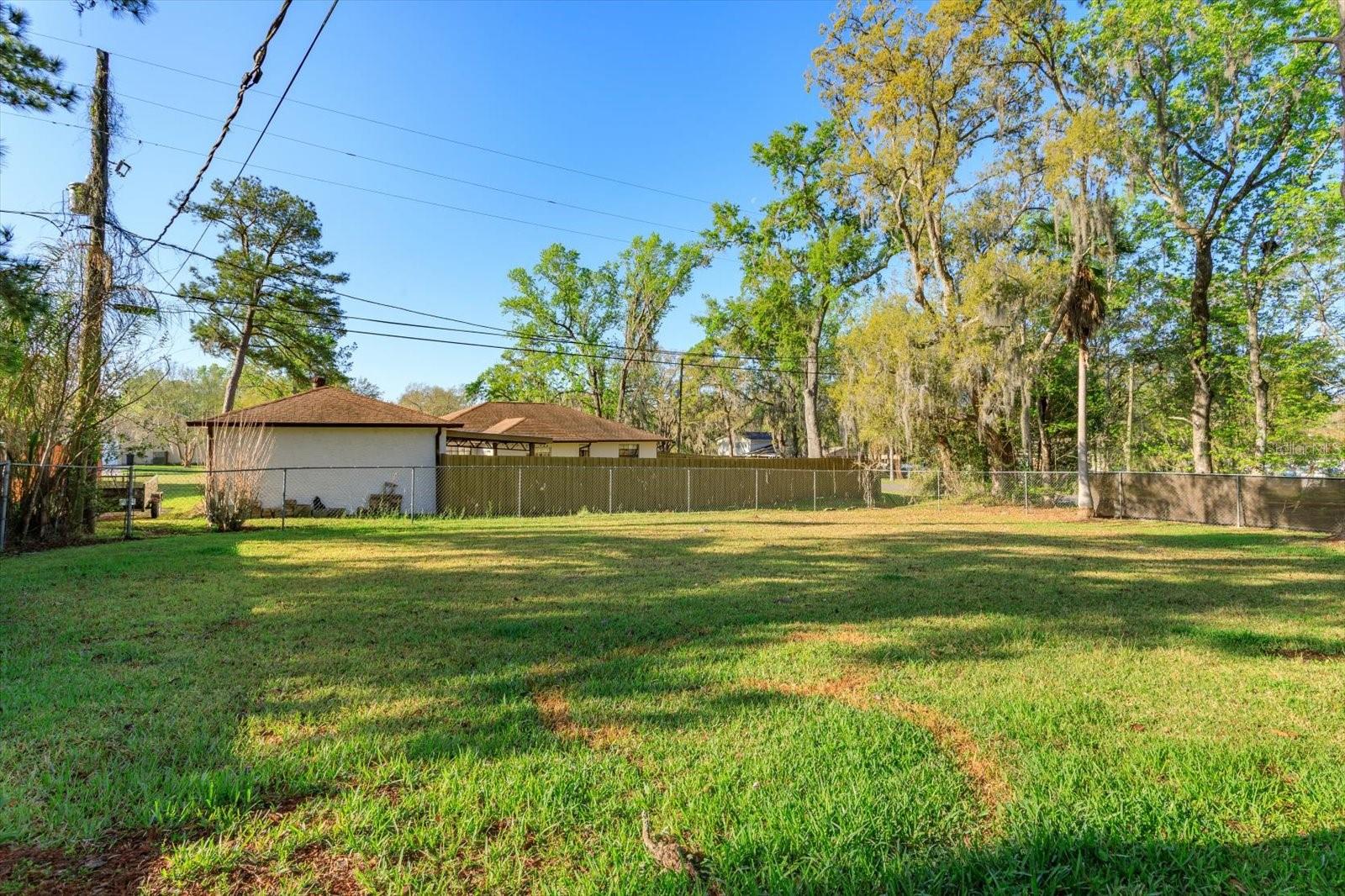 Huge fenced in back yard!