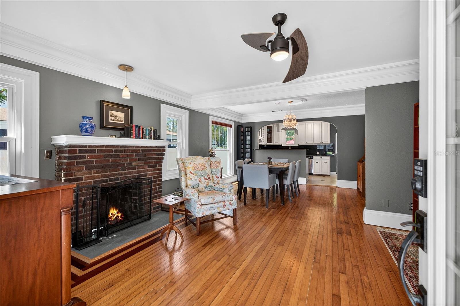 Wood Burning Fireplace