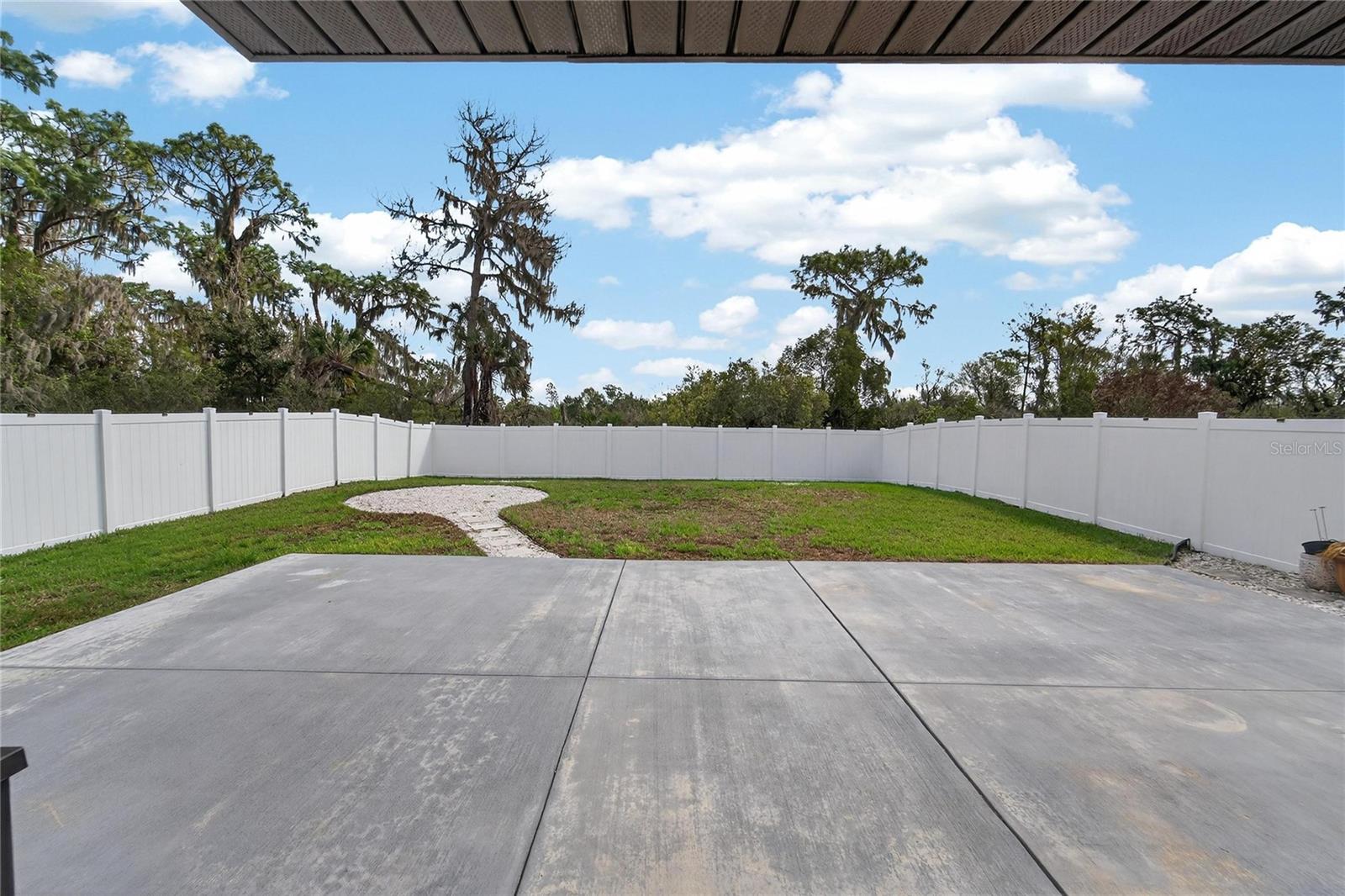 Oversized Concrete Patio