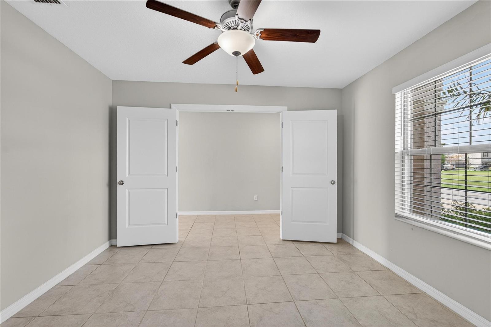 Home Office / Den with Double Doors