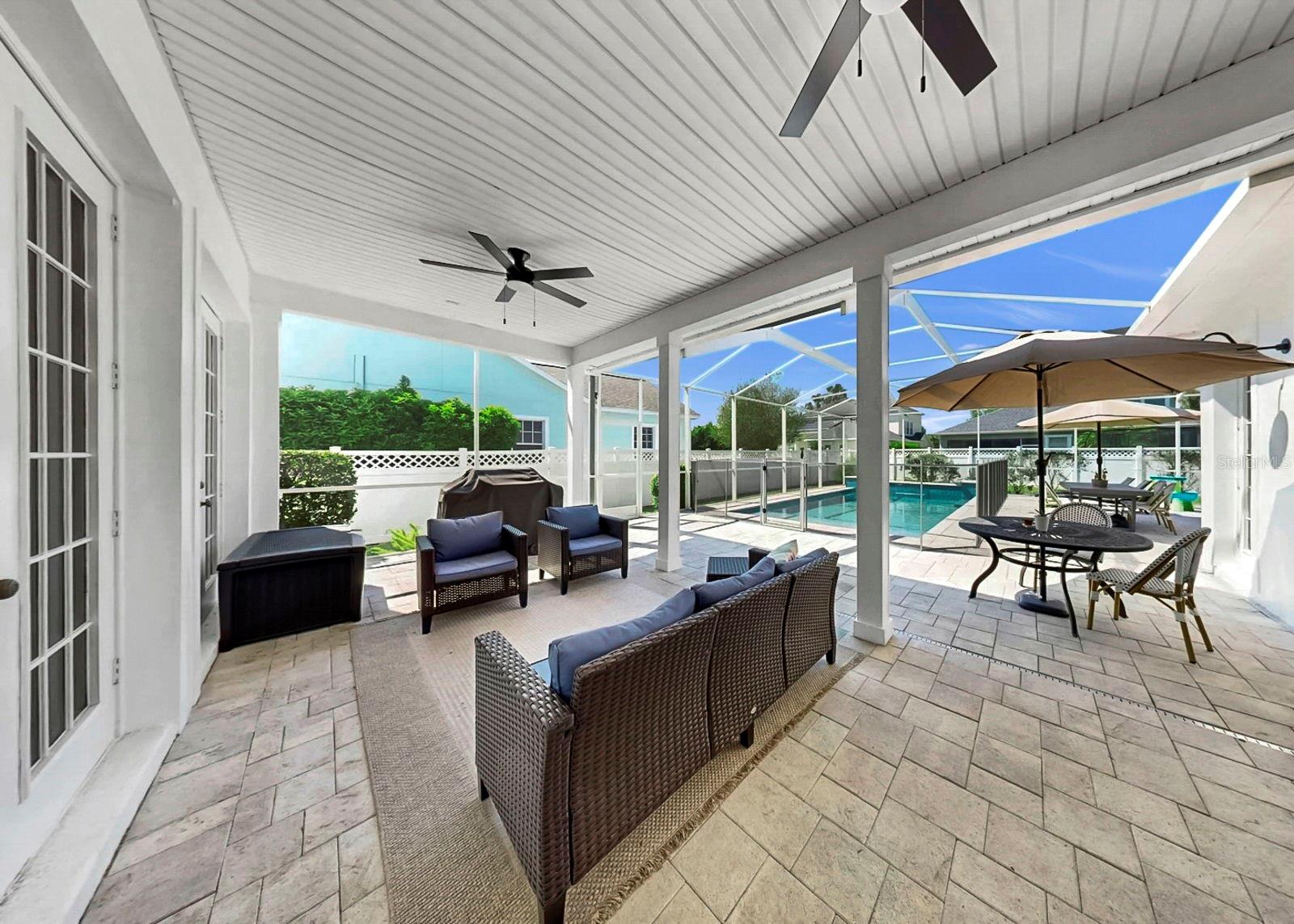 Covered space on lanai