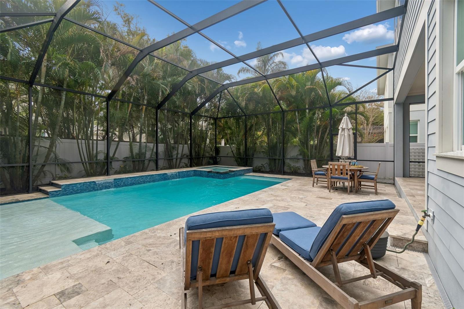 Screen-enclosed Pool Area