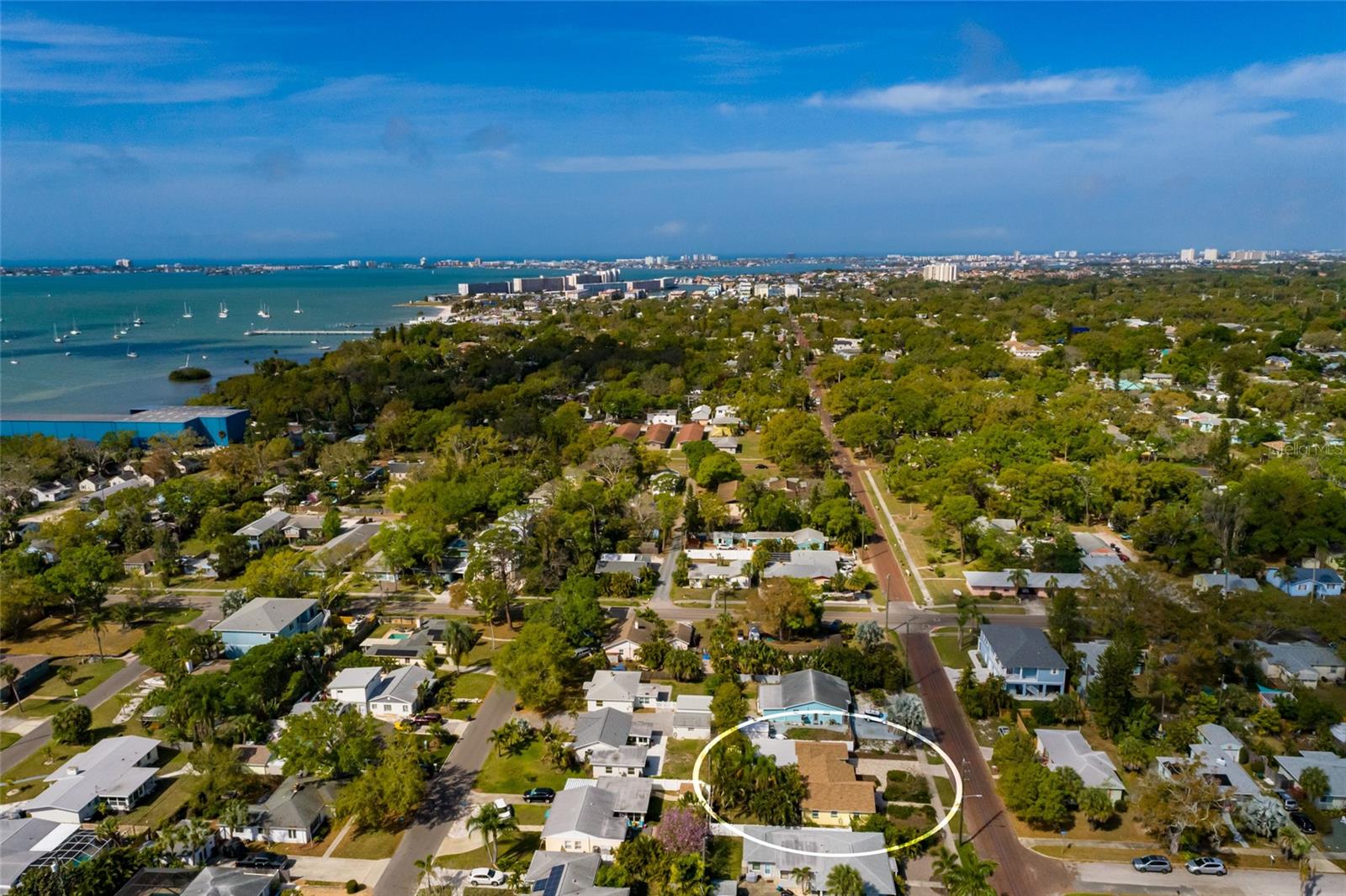 Due West, as the osprey flies!