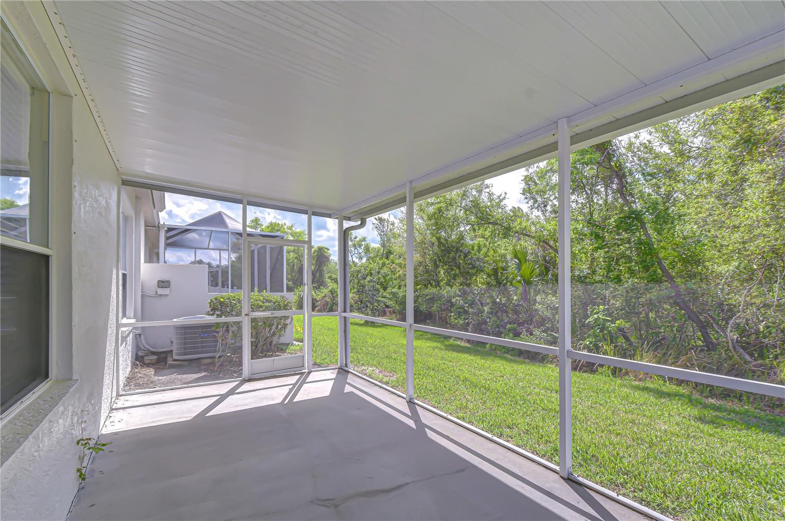 Large enough for a table and sofas!