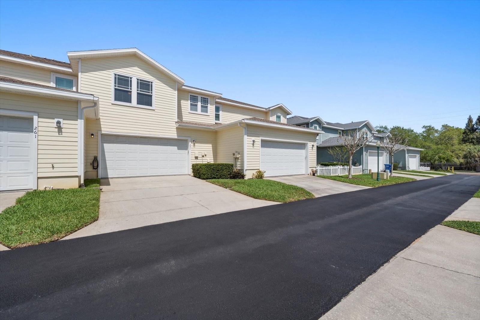 Back of home, deep driveway, alley access