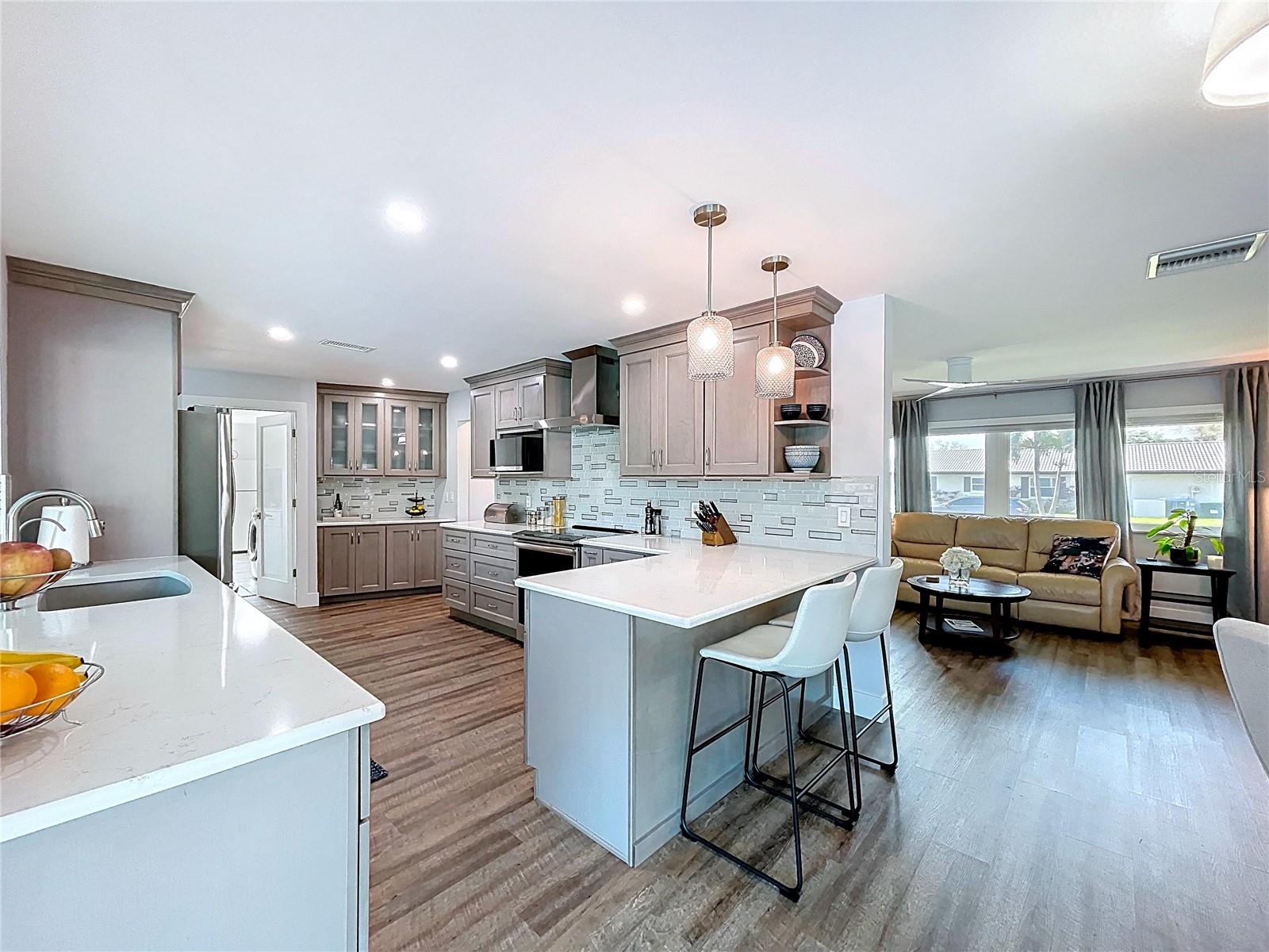 Bright and open floor plan.