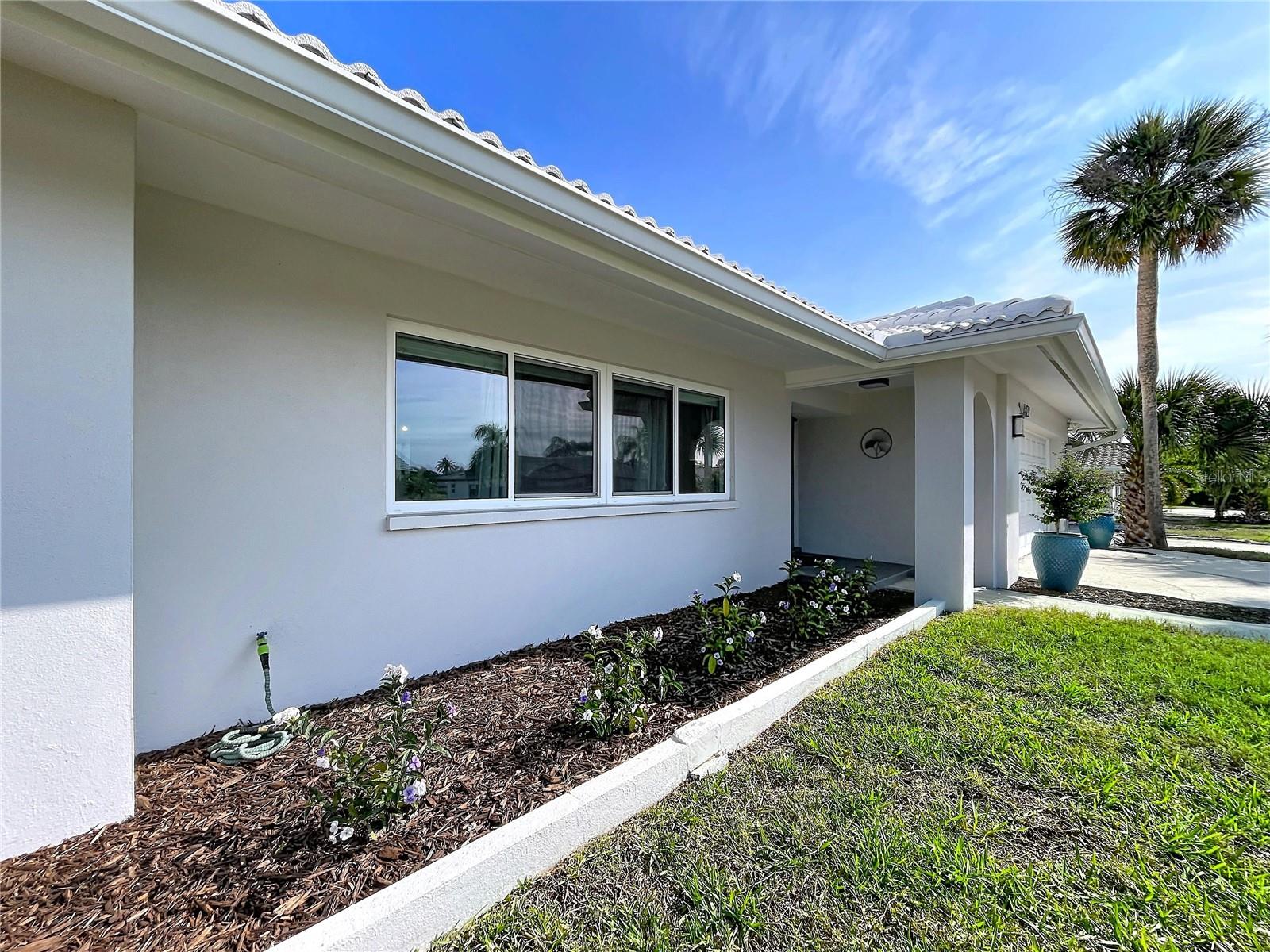 Fresh plants and mulch.