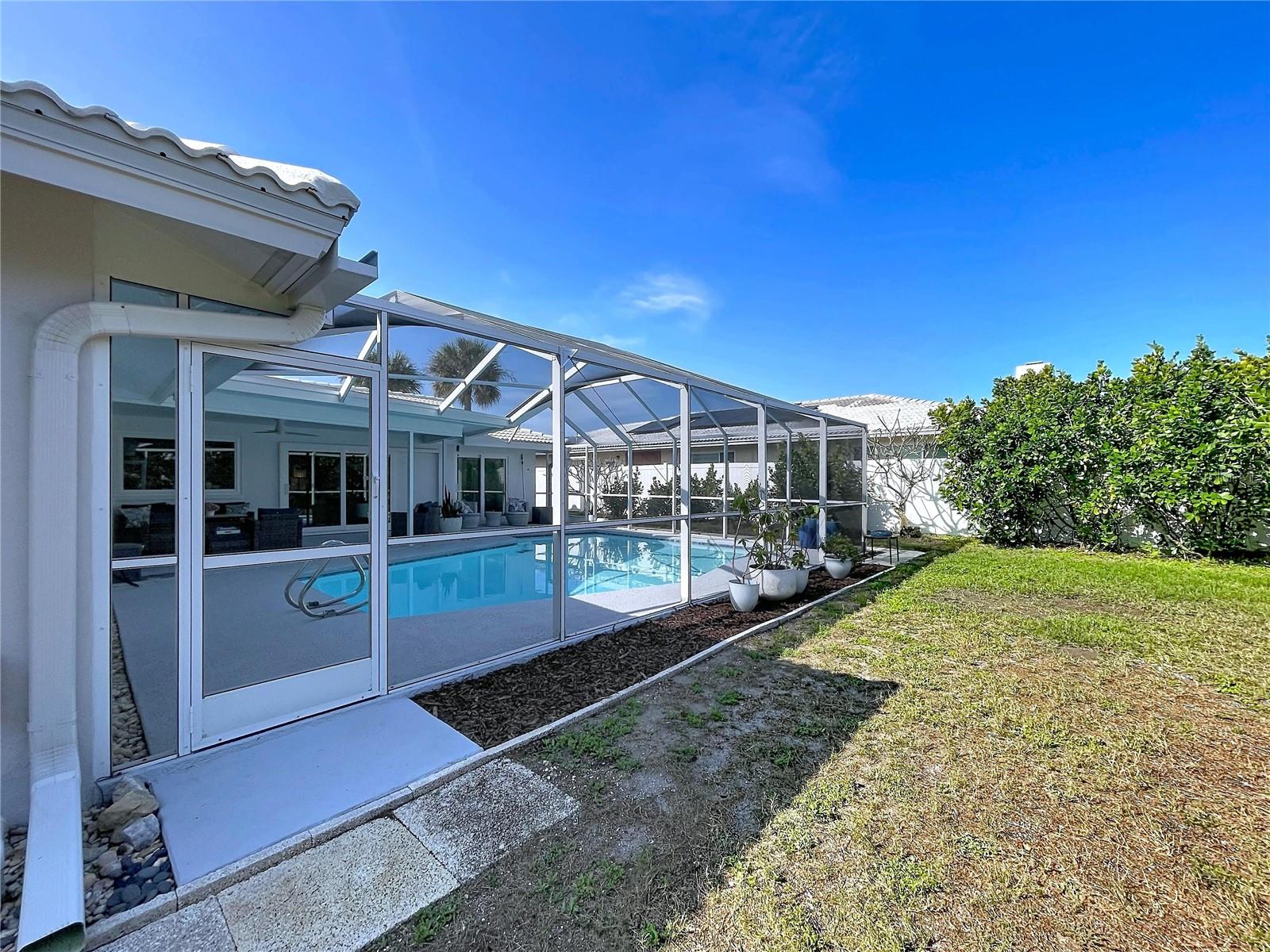 Plenty of yard space for entertaining and letting pets run.