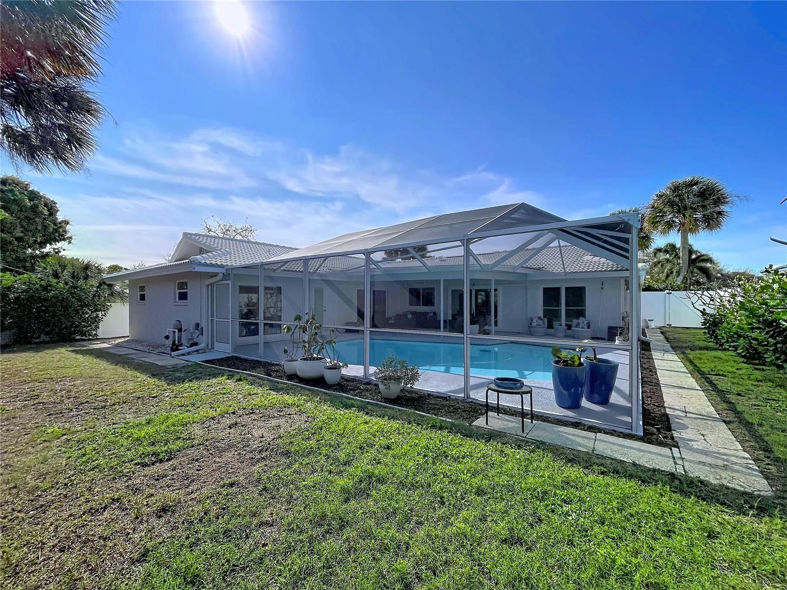 Plenty of yard space for entertaining and letting pets run.