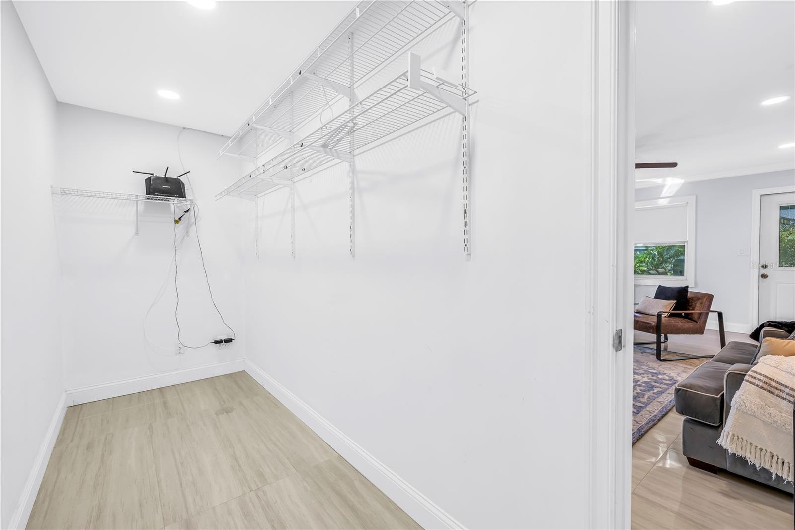 Family Room Walk In Closet