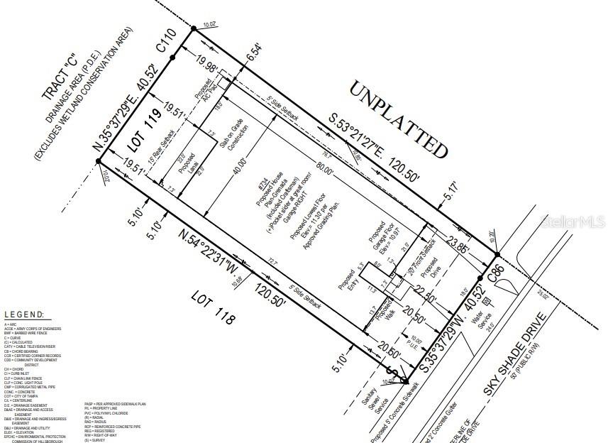 734 Sky Shade Drive - Plot Plan