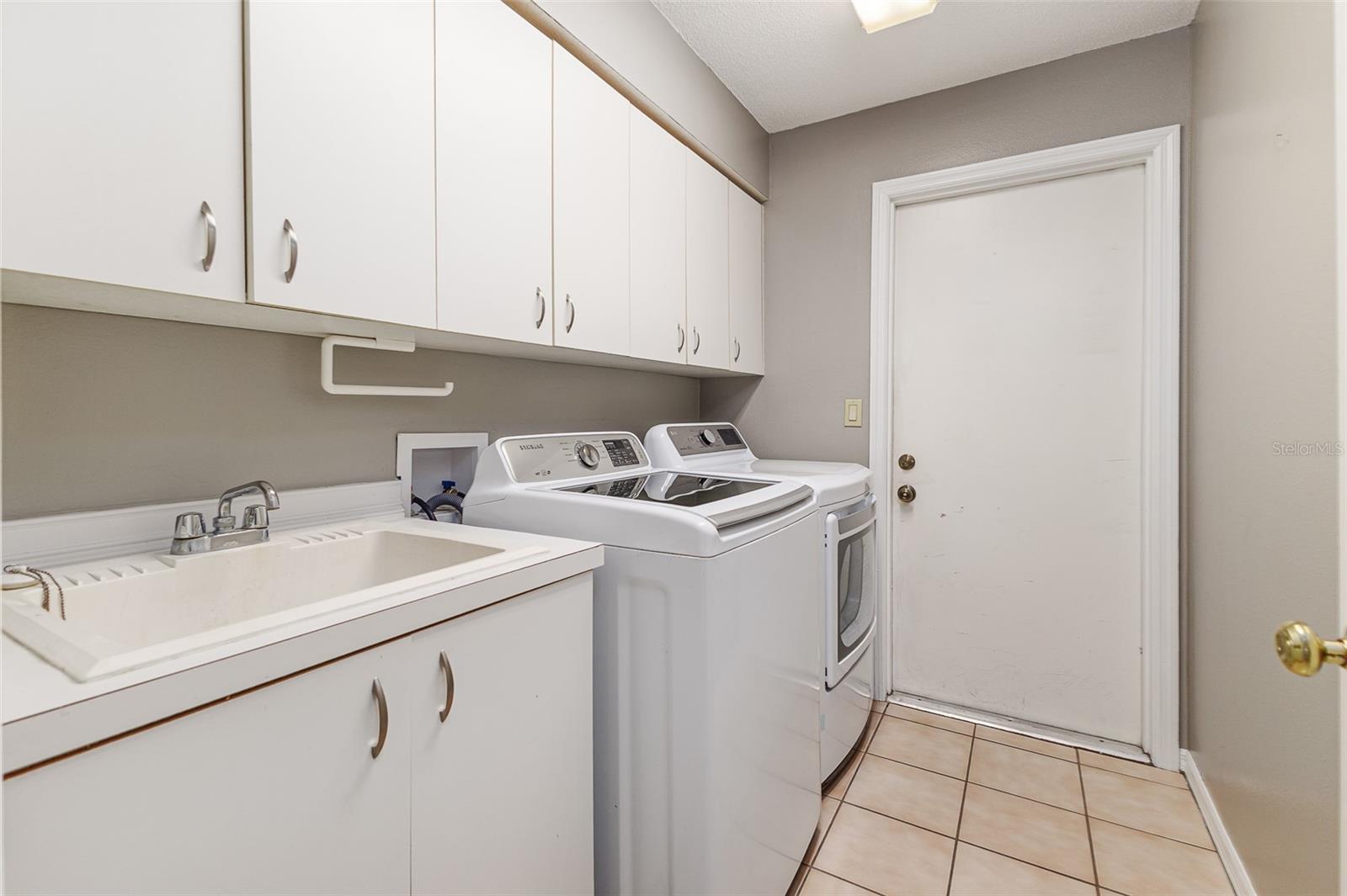 Laundry Room Leads to Garage