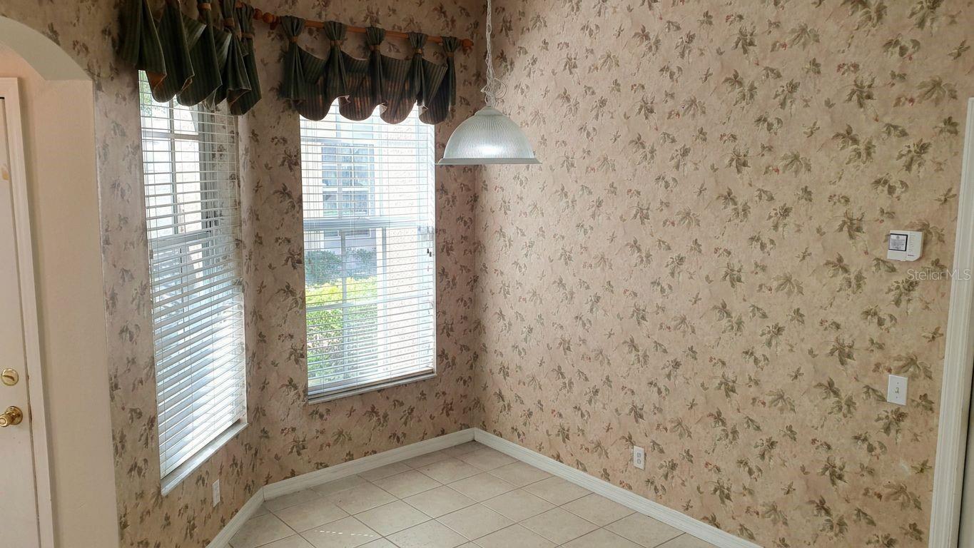 Breakfast nook in kitchen