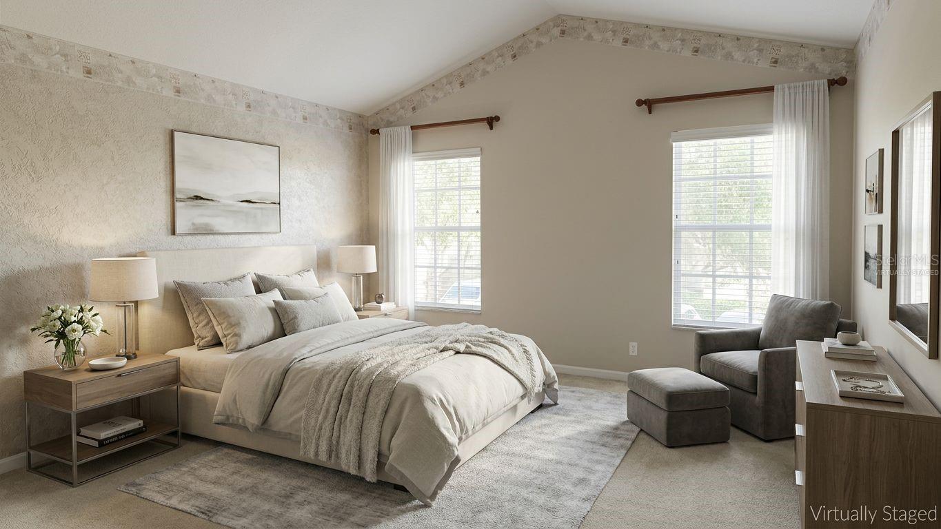 2nd bedroom - virtually staged