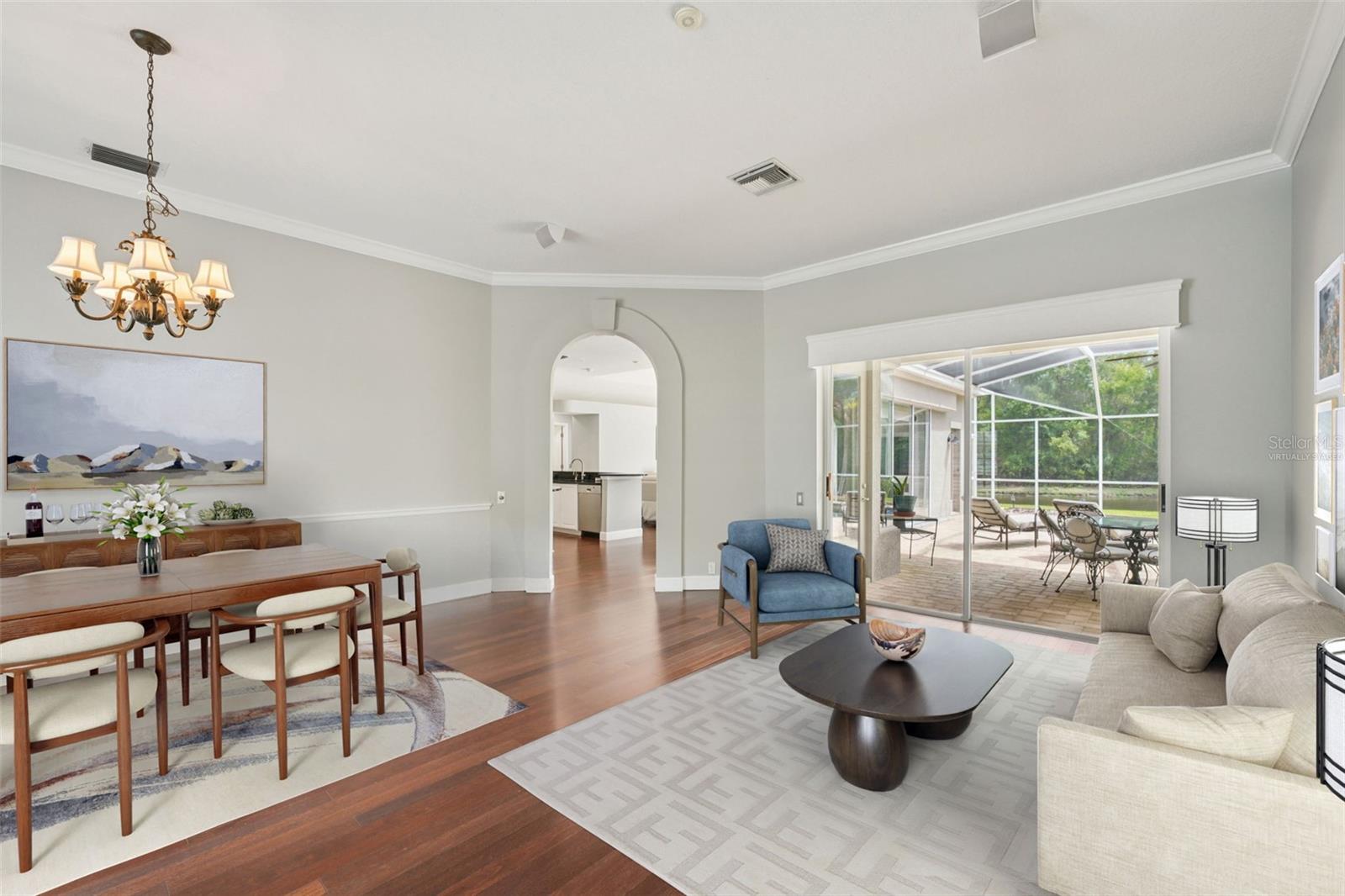 *Virtually staged living room and dining room