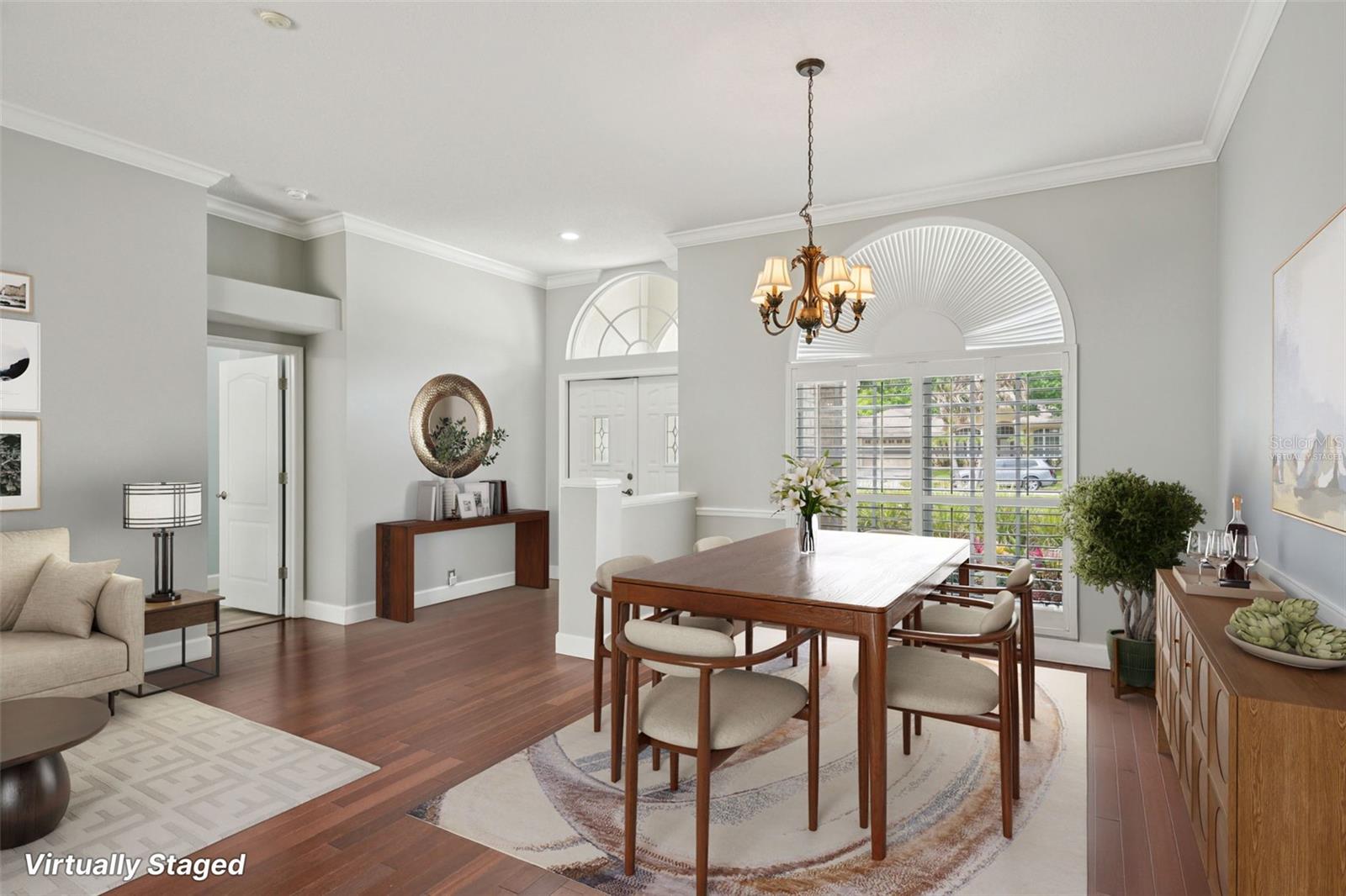 *Virtually staged living room and dining room